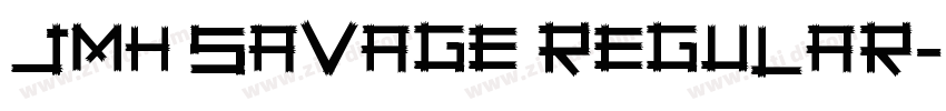 JMH Savage Regular字体转换
